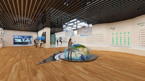 国家电网展厅科技现代展厅3d效果图设计制作